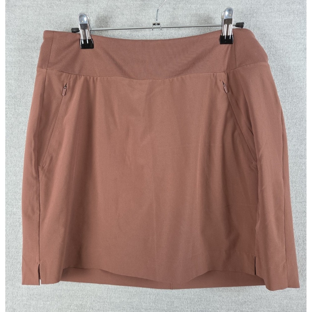 Athleta 8 Womens Soho Skort Skirt Built In Shorts Athletic Hiking Mineral Brown